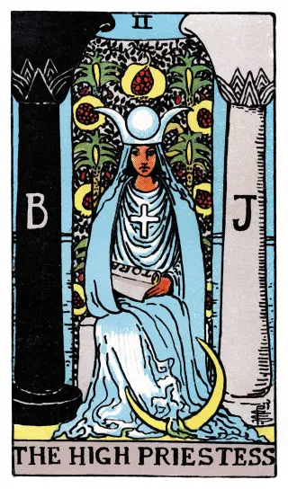 Die Hohepriesterin – Rider-Waite-Tarot