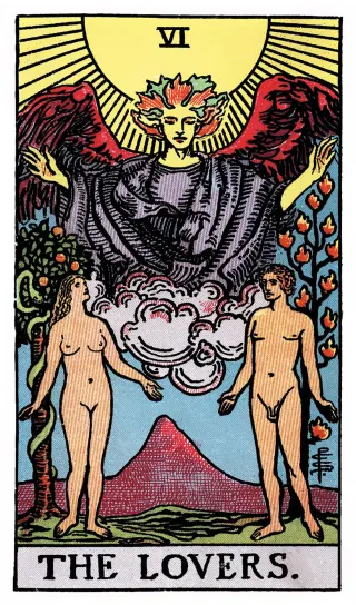 Die Liebenden – Rider-Waite-Tarot