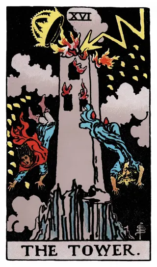 Der Turm – Rider-Waite-Tarot